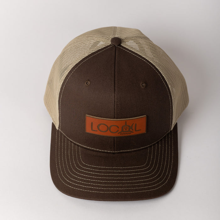 Leather Local Trucker - Brown/Khaki