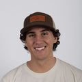 Leather Mountain Trucker - Brown/Khaki