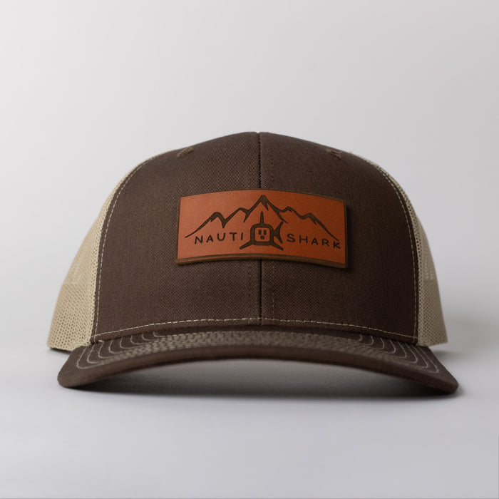Leather Mountain Trucker - Brown/Khaki