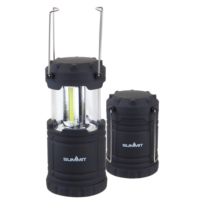 LED Collapsible Lantern  Black - 18cm x 8cm