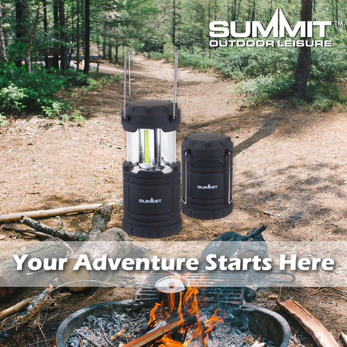 LED Collapsible Lantern  Black - 18cm x 8cm