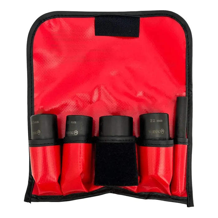 LTI 1/2 Dr. Dual Side Lug Nut Removal Kit w/ Punch 5 Pc -