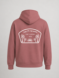 MAUVE HOODIE W/ White SURF COMPANY Design