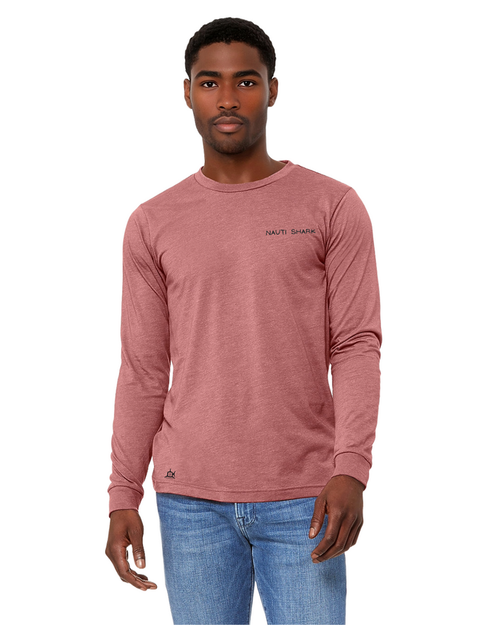 Mauve KRAKEN Long Sleeve T-SHIRT - Black & White Design
