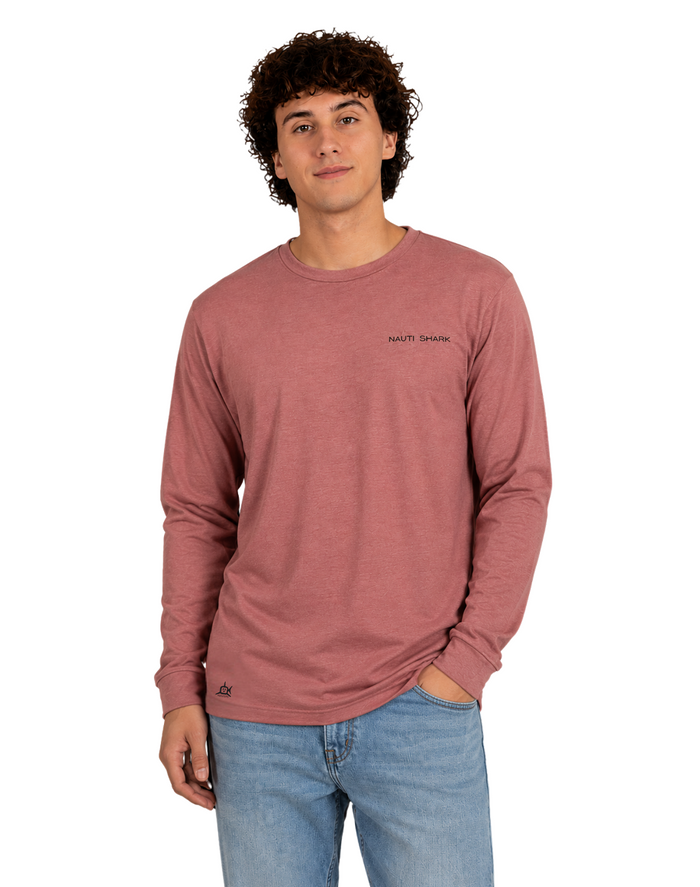 Mauve KRAKEN Long Sleeve T-SHIRT - Black & White Design