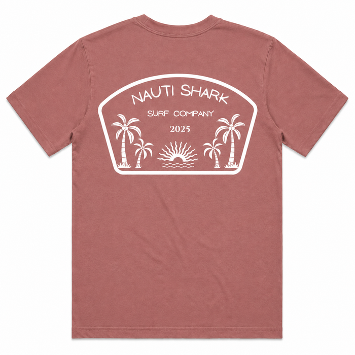 Mauve SURF COMPANY T-SHIRT - White Design