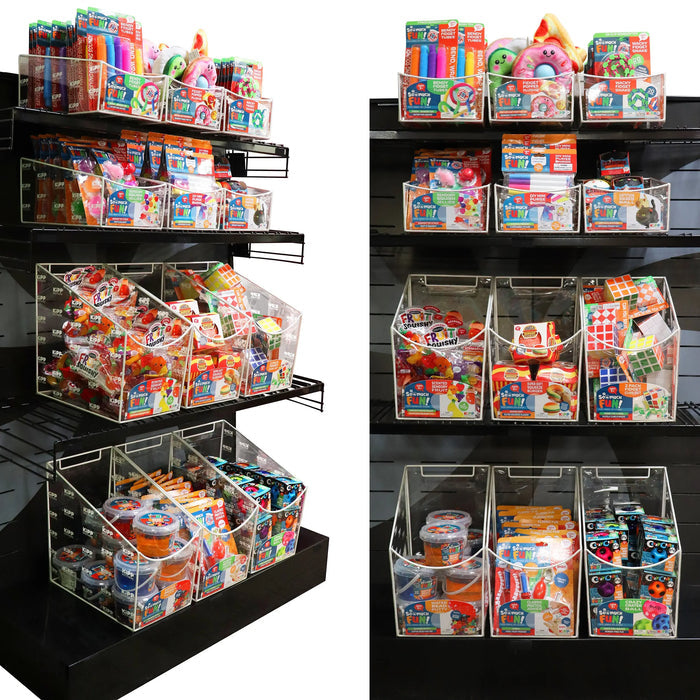 Merchandising Fixture - So Much Fun Clear Toy Bin Kit ONLY 88383 KIPP BROTHERS