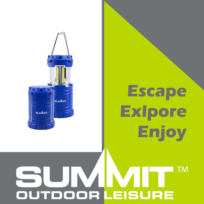 Micro COB Collapsible Lantern  Blue - 17cm x 7cm