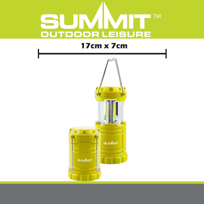 Micro COB Collapsible Lantern  Yellow - 17cm x 7cm