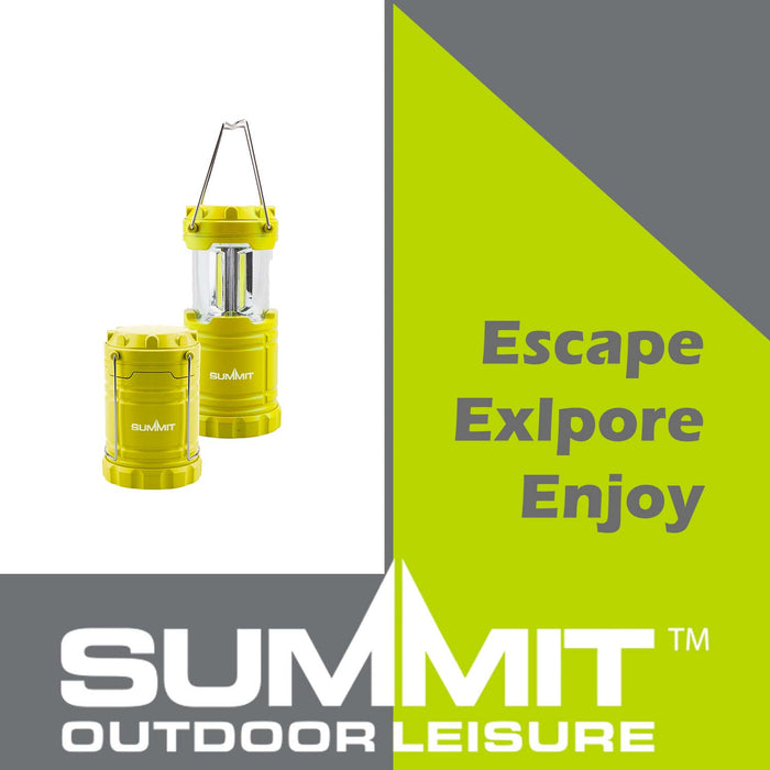 Micro COB Collapsible Lantern  Yellow - 17cm x 7cm
