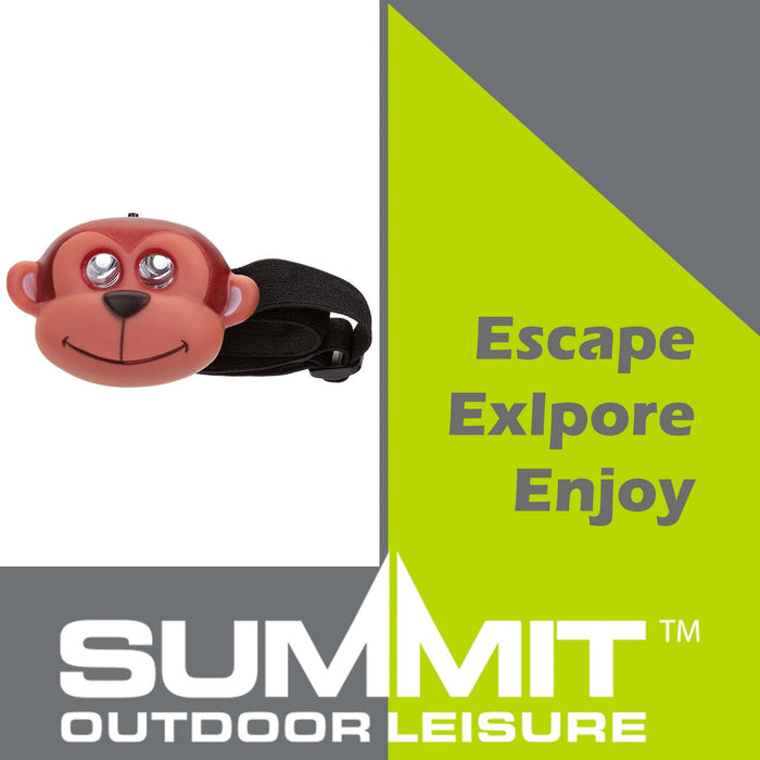 Monkey Head Torch  Brown - 8cm x 7cm