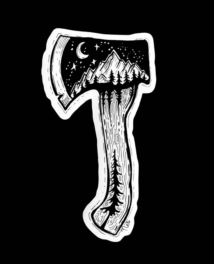 Mountain Man Sticker and Mountain Axe sticker Pack