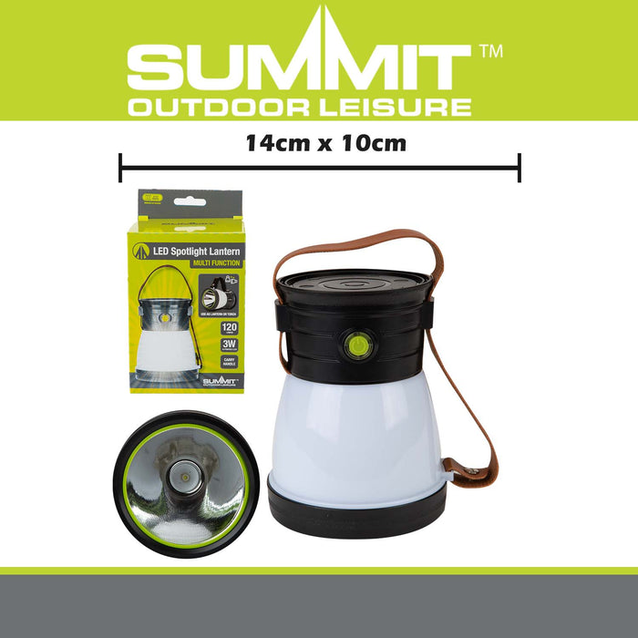 Multi Function Lantern & Spotlight  Grey - 14cm x 10cm