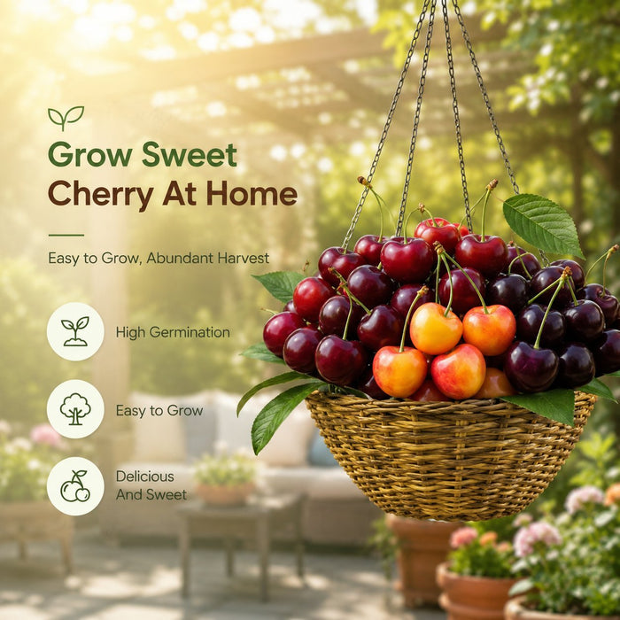 🍒 (Naujas derlius) Saldžiųjų vyšnių sėklos 🌿Iš anksto paruoštos dideliam daigumui (99 % daigumas)-LT