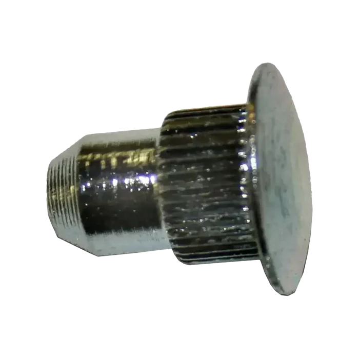 Shiny metal threaded guide pin with wide flat head for Cadillac GM Northstar alignment