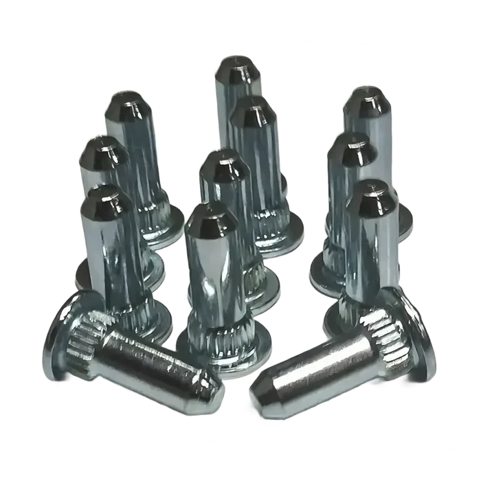 Shiny metal rivets on Northstar Alignment Cam Guide Pin for GM Truck