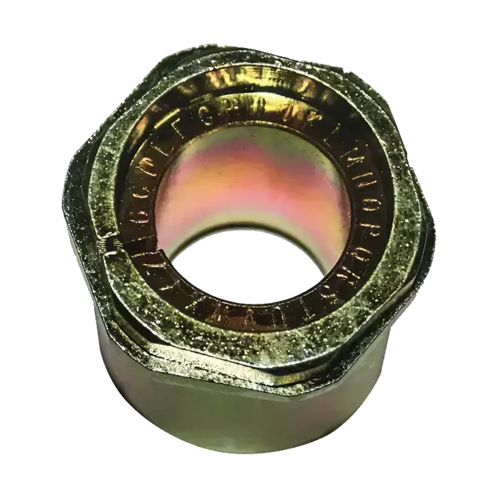 Gold-toned combination lock on Northstar Front Adjustable Bushing for Ford suspension