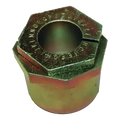 Gold-colored metal Bushing with hex top for Ford F250 F350 front camber adjustment