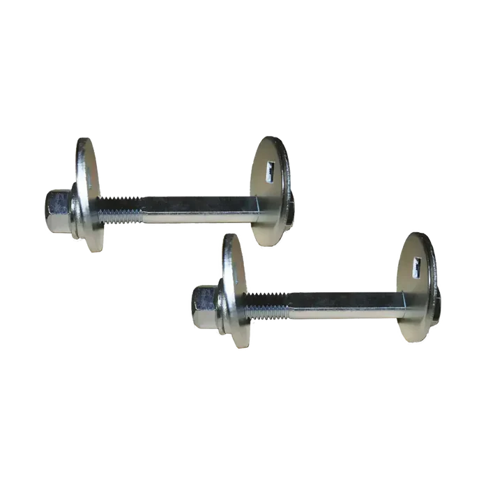 Silver cam bolts with washers for Northstar Front Camber/Caster adjustment on a 1997 Ford F-150