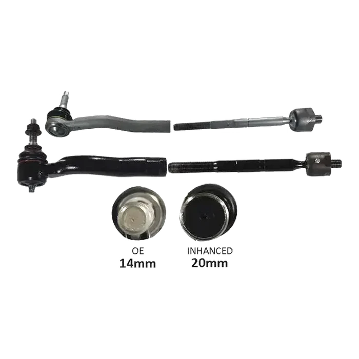 Automotive steering linkage components featuring outer tie rod and tie rod end for Ford Bronco