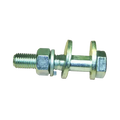 Metal bolt with nut and washers from Northstar Rear Greasable Camber/Toe Bushing kit