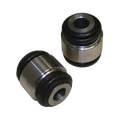 Pair of cylindrical metal and rubber bushings for Northstar Rear Link Flex Joint replacement