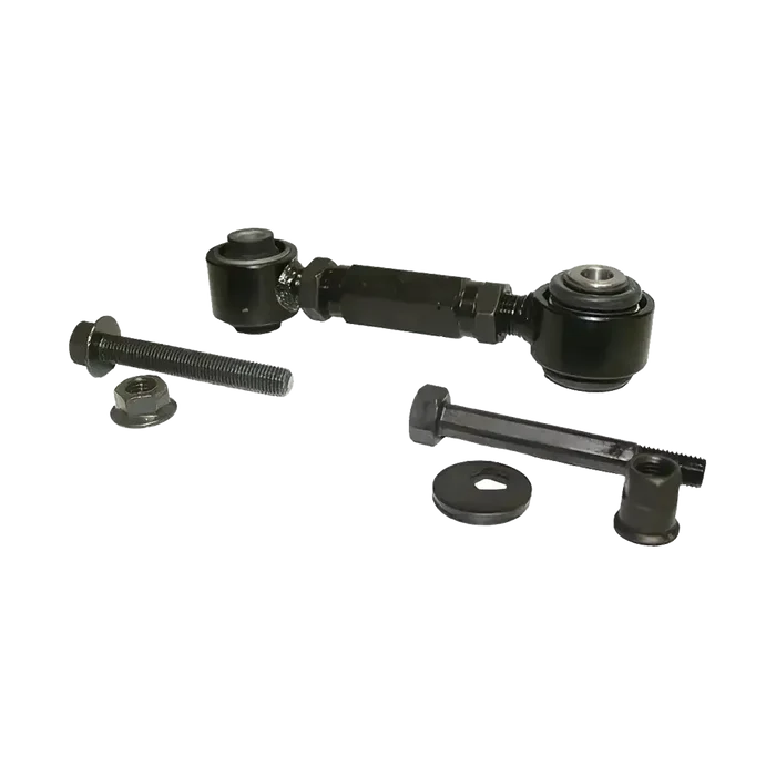 Black adjustable suspension components for Jeep Dodge Northstar rear toe cam bolt kit