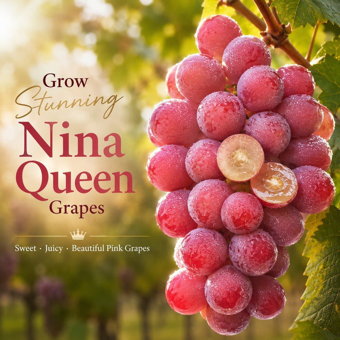 Ograničena nova sorta – sjemenke grožđa Queen Nina za slatke, sočne vrtne berbe 🍇-HR