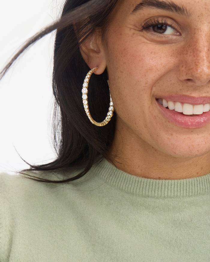 "Oh She Fancy" Graduated Hoops 2"