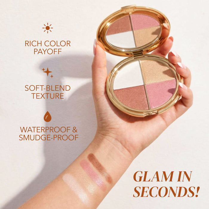 Paleta de sombras de ojos y rostro Glam in Seconds-ES