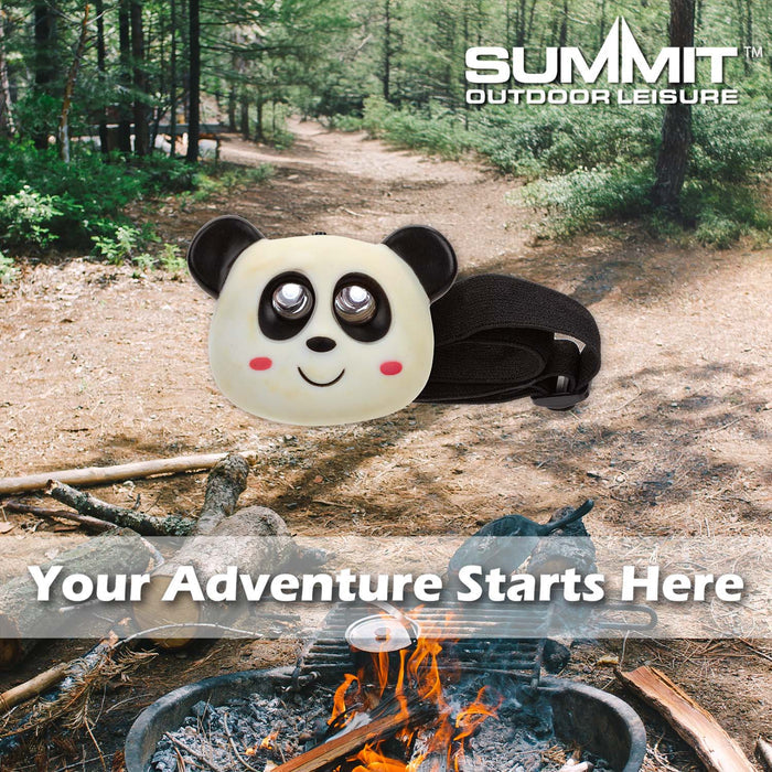 Panda Head Torch  Black - 8cm x 7cm