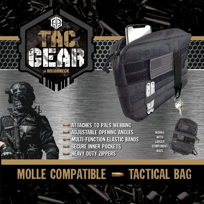Patriotic MOLLE Component Bag with Zipper - 4 Pieces Per Retail Ready Display 23192 TAC GEAR