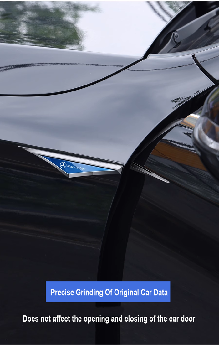 Pegatinas creativas de metal galvanizado para coche ✨2 piezas✨-ES