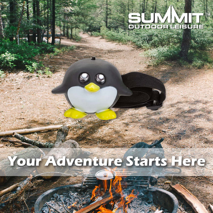 Penguin Head Torch  Black - 8cm x 7cm