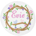 bird nest personalized patch - Sew Lucky Embroidery