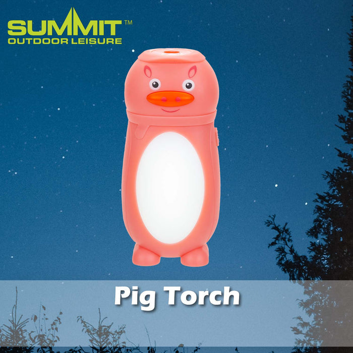 Pig Torch Good for Days Out Pink - 12cm x 6cm
