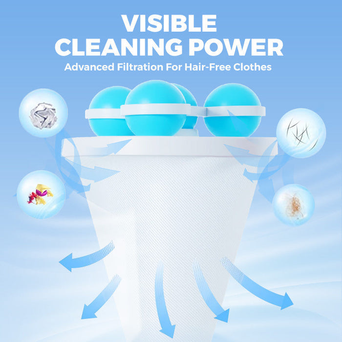 🧼 Plávajúca sieťka na zachytávanie chlpov 🌀 Účinne zachytáva chlpy a vlákna, opakovane použiteľná, chráni práčku a odtoky. 🚿✨🥳 Predaných viac ako 500 000 kusov! 🥳-SK