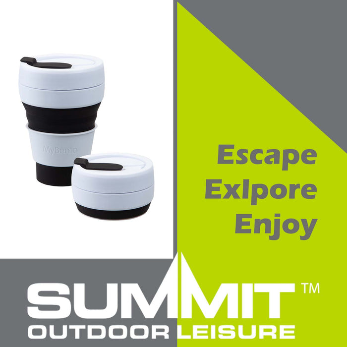 Pop Up Travel Mug  Black - 13cm x 9cm