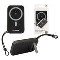 Power Bank with Type C USB with Stand  Black - 14cm x 8cm