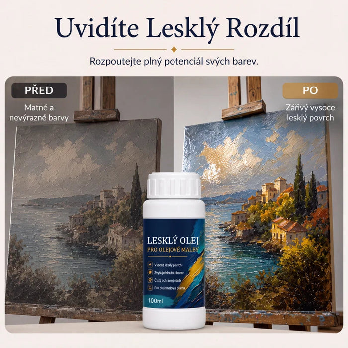 Profesionalni visokosijajni lak za umetniške slike | ARTGLOSS-SI
