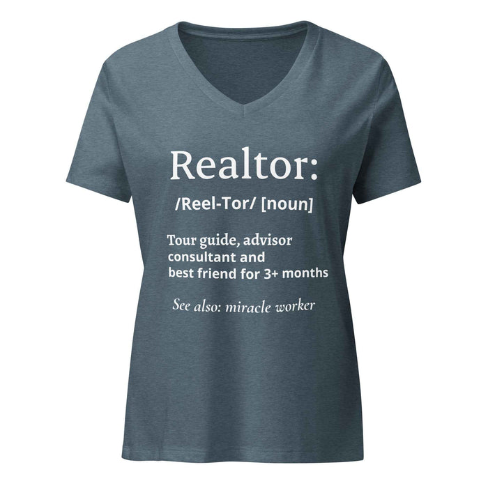 Realtor: Noun Women’s relaxed v-neck t-shirt
