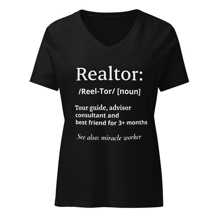 Realtor: Noun Women’s relaxed v-neck t-shirt