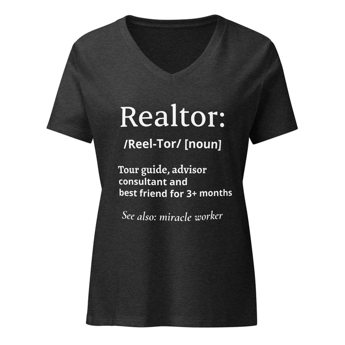 Realtor: Noun Women’s relaxed v-neck t-shirt