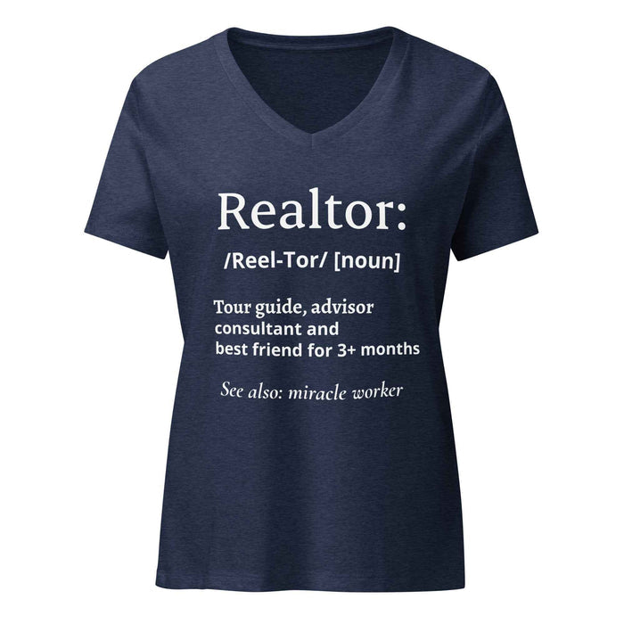 Realtor: Noun Women’s relaxed v-neck t-shirt