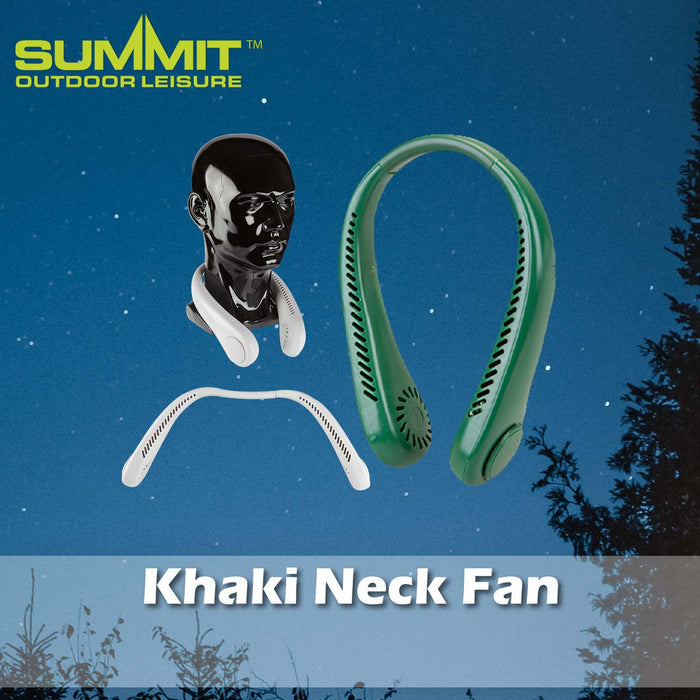 Rechargeable Neck Fan Good for Days Out Brown - 22cm x 15cm