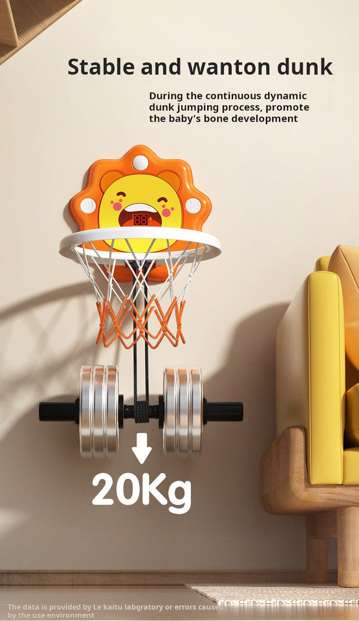 🏀🧒 Reguliuojamo aukščio vaikiškas krepšinio lankas-LT