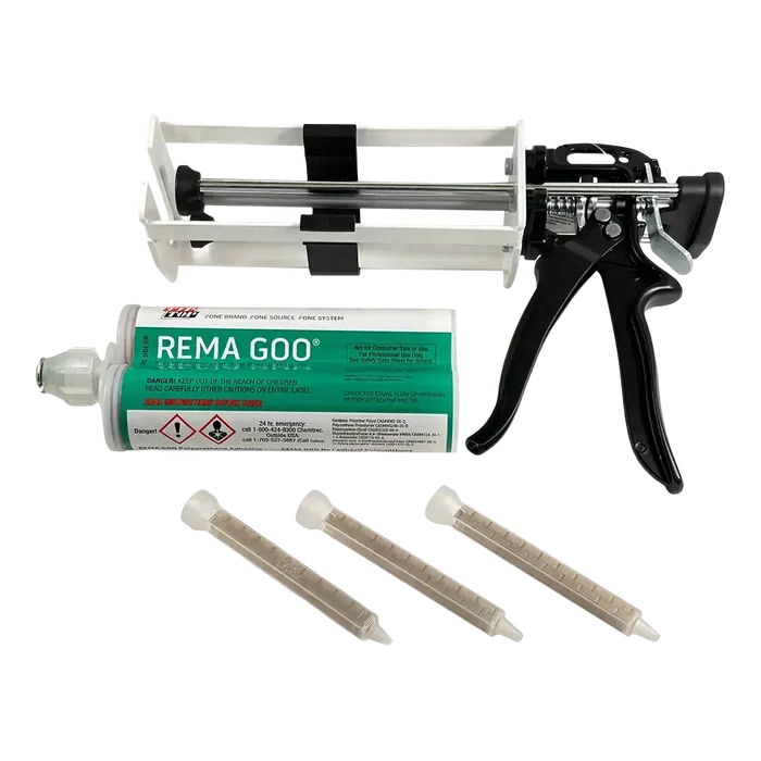 Caulking gun and Rema GOO cartridge for conveyor belt repair in Belt Repair Kit