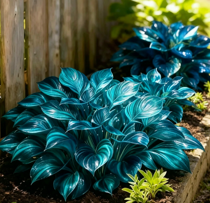💎 Reta, įvairiaspalvė, opalinė hosta 🌿 Nuostabi lapija, kuri žėri visą sezoną-LT