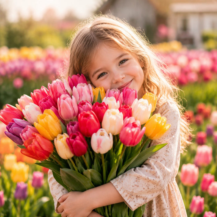 🌷Retos tulpių sėklos – spalvingi pavasario žiedai vazonams, apvadams ir sodams-LT