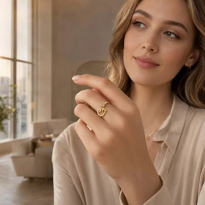 ⏳Riboto laiko 50 % nuolaida⏰Reguliuojamas blizgantis inicialas moterims💍-LT